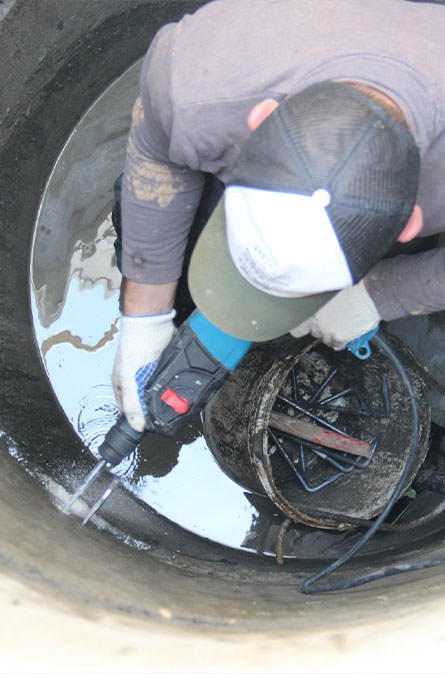 Как мы выполняем ремонт колодцев в Новозавидовском